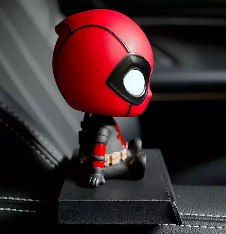 DEADPOOL - Super Hero Action Figure Limited Edition Bobblehead with Mobile Holder for Car Dashboard, Office Desk & Study Table
