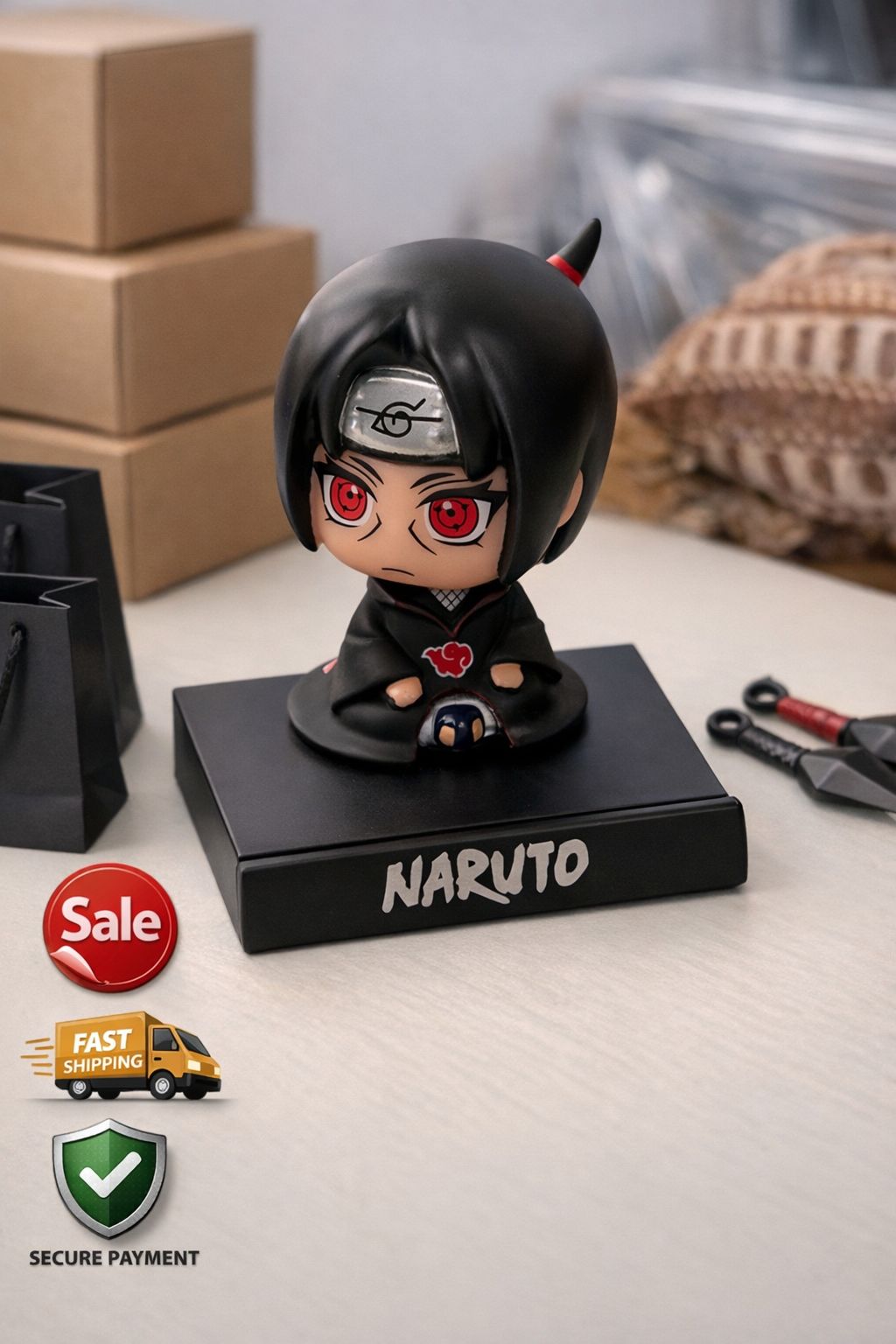ITACHI UCIHA - BOBBLE HEAD ACTION FIGURE
