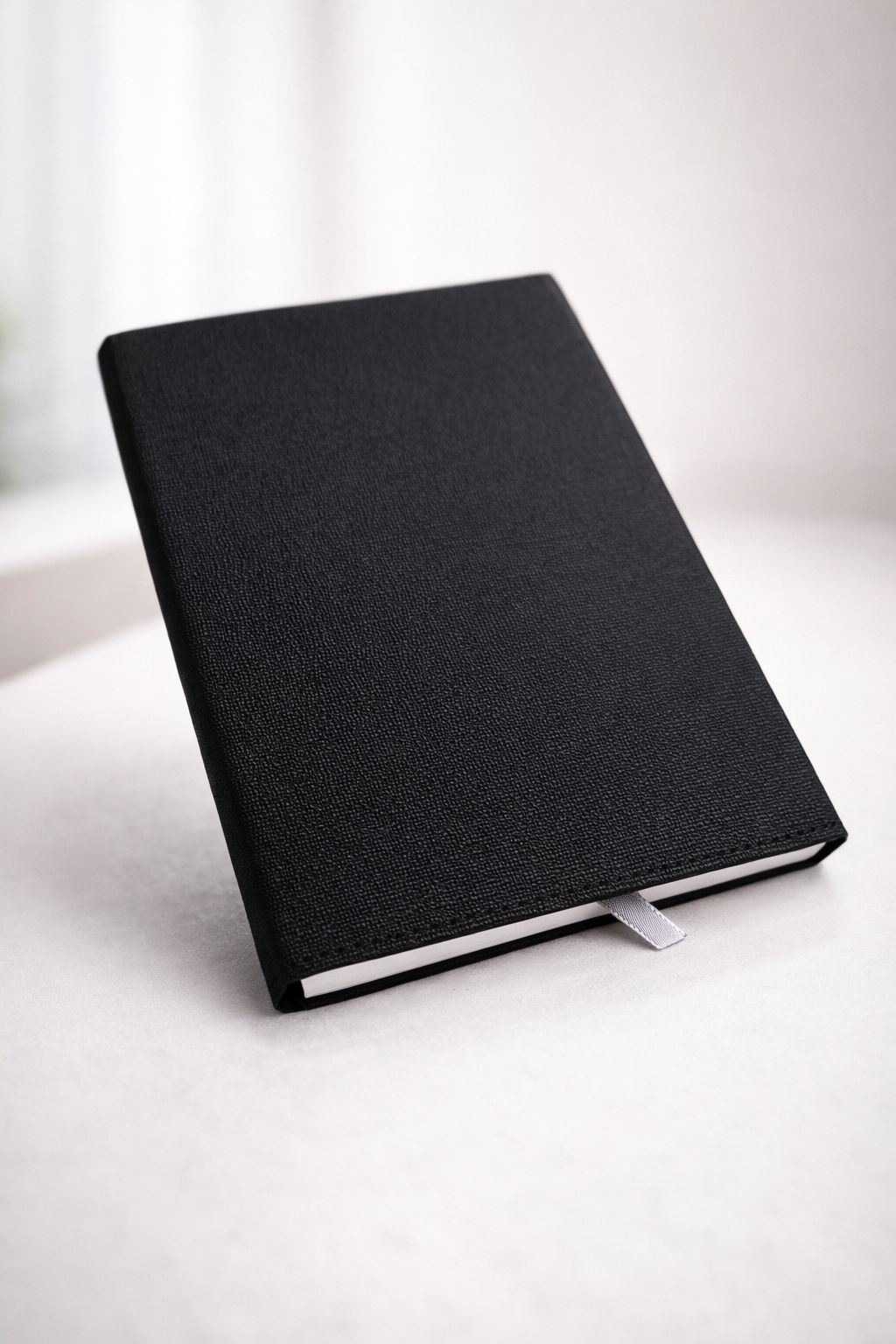 Premium Black Leather Finish Diary – Magnetic Flap Notebook with Metal Lock Design